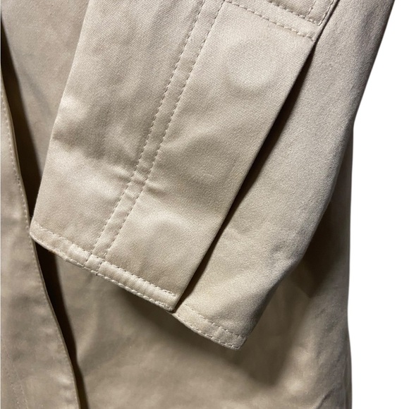 COACH Womens Trench Coat Signature Monogram Beige Size Large - Picture 3 of 12
